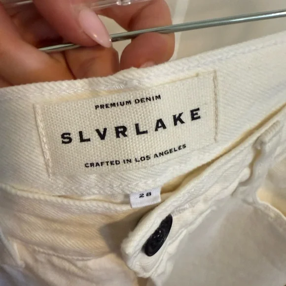 SLVRLAKE White kick flare Jeans